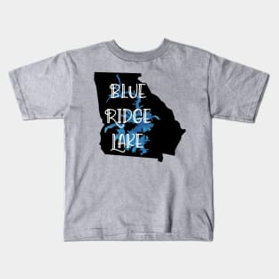 Blue Ridge Lake Over Georgia Kids T-Shirt